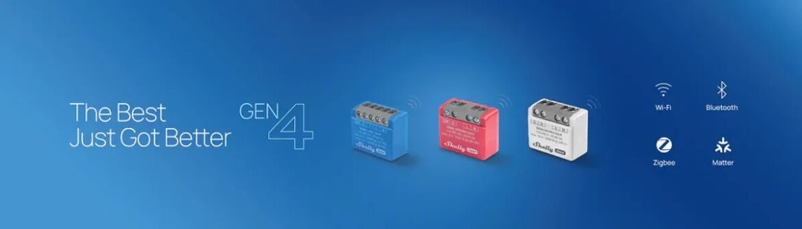Shelly Gen4 Unterputz-Aktoren mit kommendem Matter-over-Thread-Update