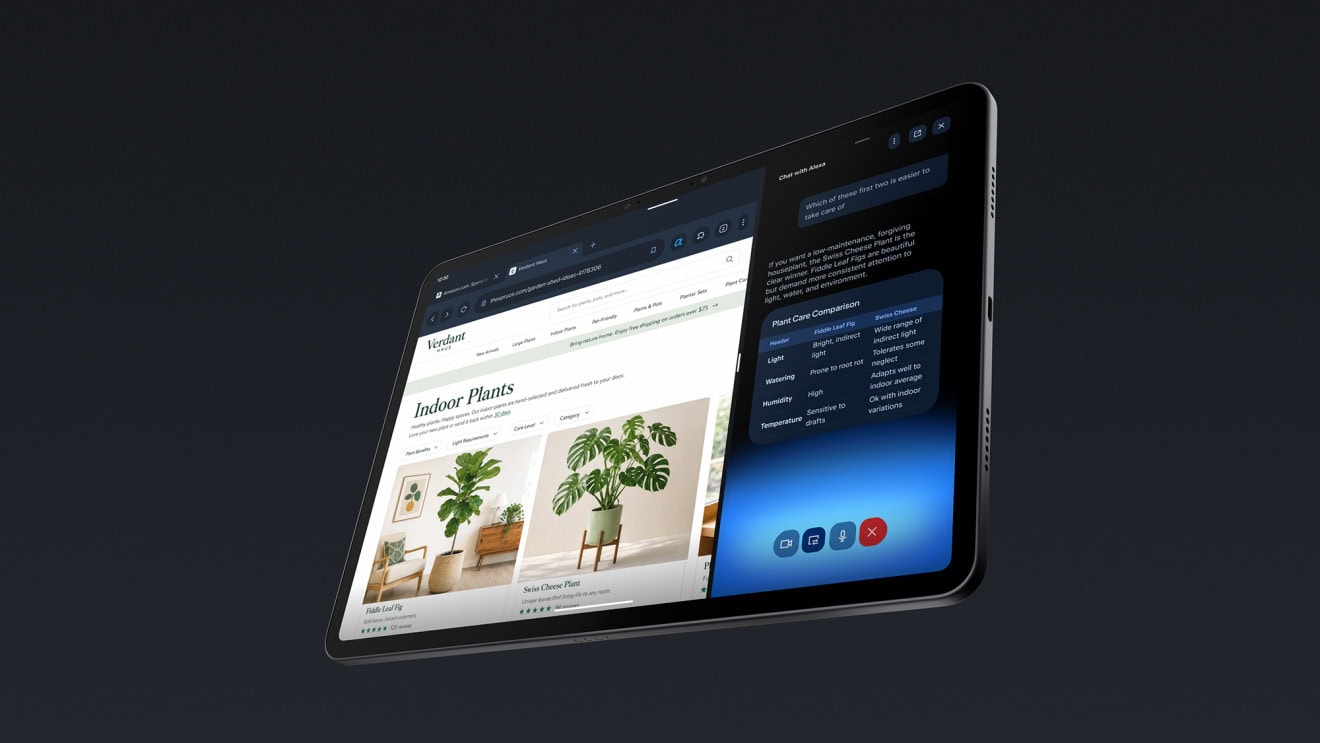 Alexa+ auf dem Amazon Alexa Tablet mit Bildschirmauswertung