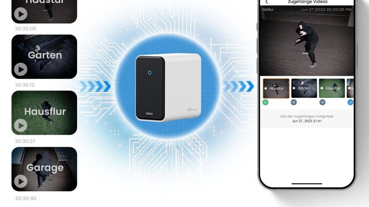 aosuCortex: KI-Sicherheitszentrale mit lokaler Speicherung – SolarCam P1 Max System-2 für 499,99 Euro 6 aosuCortex Sicherheitszentrale mit KI-Ereignisanalyse und lokaler Speicherung