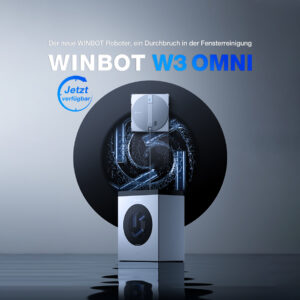 ECOVACS WINBOT W3 OMNI Fensterputzroboter mit Multifunktionsstation